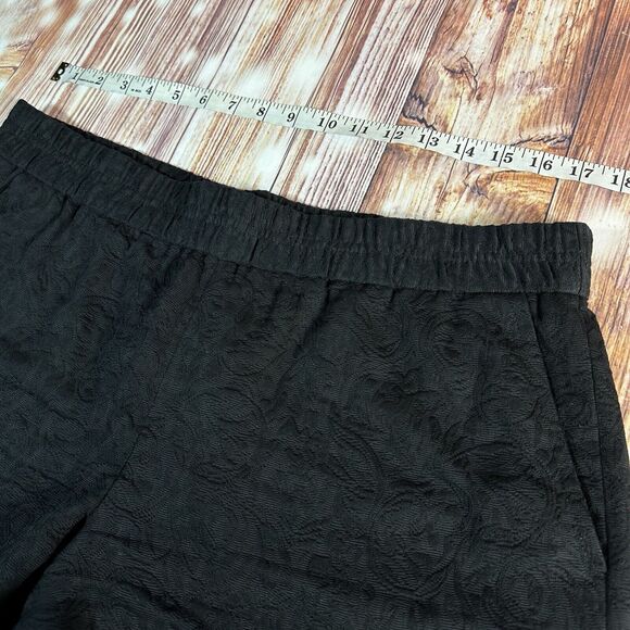NEW J Crew Size 12 Black Floral Mid Rise Preppy Boardwalk Shortie Shorts 35x2.5 - Picture 3 of 7